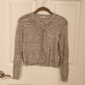 Rebecca Taylor Grey Cardigan